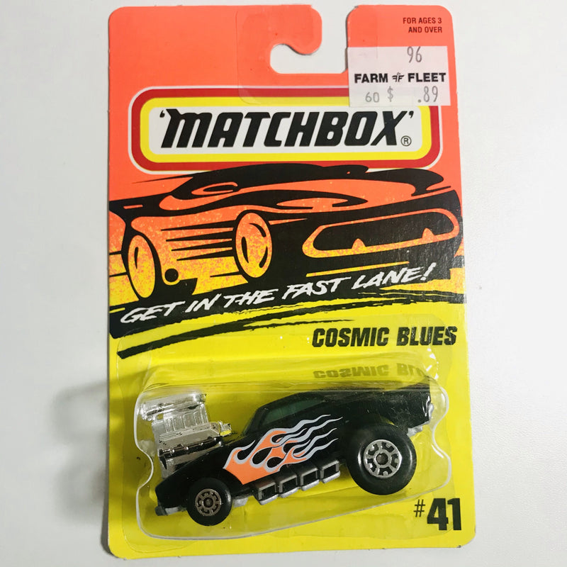 1996 Matchbox Dodge Cosmic Blues 41 negro