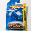 2008 Hot Wheels New Models Custom 77 Dodge Van marrón OH5