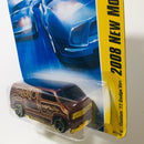 2008 Hot Wheels New Models Custom 77 Dodge Van marrón OH5