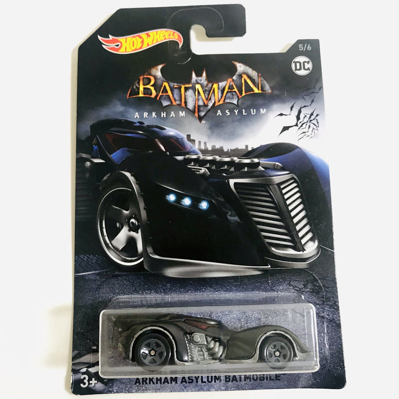 2018 Hot Wheels Batman Arkham Asylum Batmobile negro 5SP
