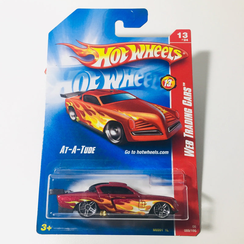 2008 Hot Wheels Web Trading Cars At-A-Tude rojo PR5