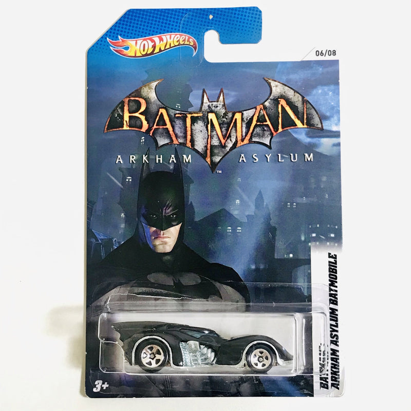 2012 Hot Wheels Batman Vehicles Then and Now Batman Arkham Asylum Batmobile negro 5SP