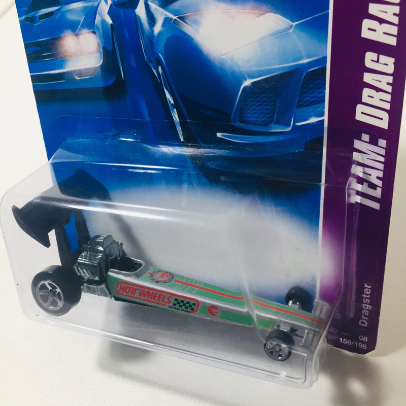 2008 Hot Wheels Team Drag Racing Dragster gris 5Sp