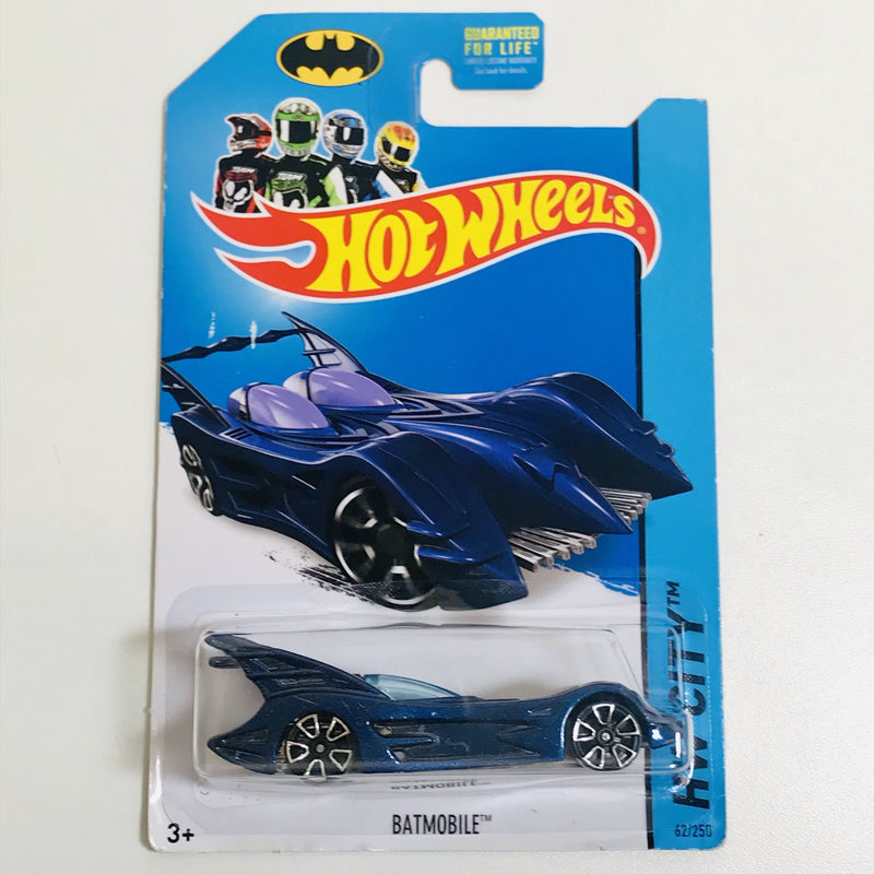 2014 Hot Wheels HW City Infinity Batmobile azul metálico TRAP5