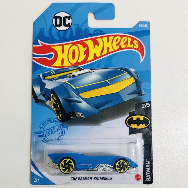 2021 Hot Wheels Batman The Batman Batmobile azul RA6 base ZAMAC