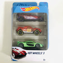 2018 Hot Wheels 3 Pack Set de 3 - Great Gatspeed, RD-08, McLaren P1