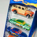 2000 Hot Wheels Hot Wheels.com 5 Pack Set de 5 - 40s Woodie Ford, 65 Impala, Ford T-Bird Stocker, 55 Chevy Classic Nomad, 32 Ford