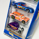 2000 Hot Wheels Hot Wheels.com 5 Pack Set de 5 - 40s Woodie Ford, 65 Impala, Ford T-Bird Stocker, 55 Chevy Classic Nomad, 32 Ford
