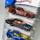 2004 Hot Wheels HW Racing 5 Pack Set de 5 - Dodge Viper GTS-R, Ford Thunderbolt, Custom Cougar, Vairy 8, 1970 Dodge Charger Daytona
