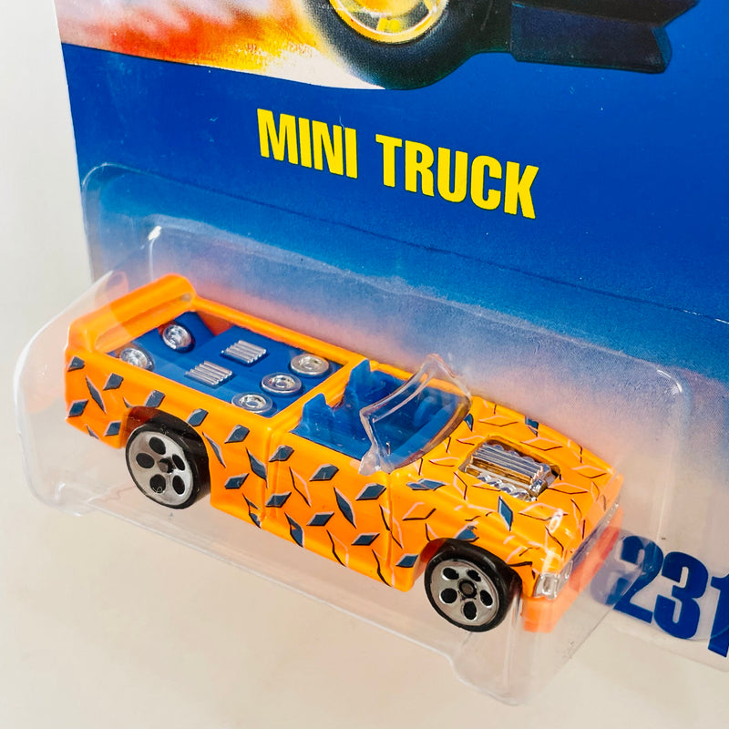 1996 Hot Wheels Mini Truck 231 naranja brillante 5DOT