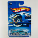 2006 Hot Wheels Tow Jam 127 turquesa metálico con flamas Y5