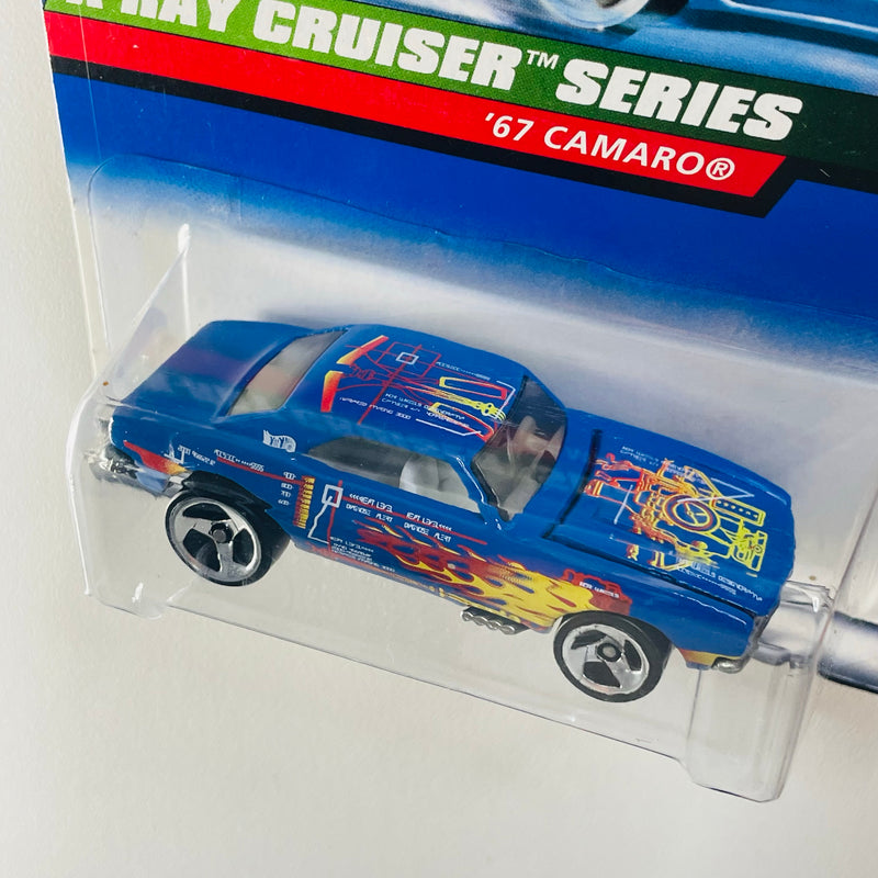 1999 Hot Wheels X-Ray Cruiser Series 67 Camaro azul 3SP base ZAMAC