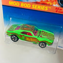 1996 Hot Wheels Mod Bod Series 67 Camaro verde 5SP base ZAMAC variante Motor Plateado