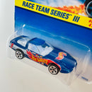 1997 Hot Wheels Race Team III 80s Corvette azul metálico 5SP