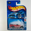 2003 Hot Wheels Pride Rides Sonic Special Mini Truck 207 rojo metálico PR5