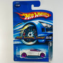 2005 Hot Wheels White Heat 2002 Autonomy Concept 110 blanco SK5 base ZAMAC