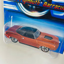 2006 Hot Wheels Mopar Madness 1970 Plymouth Barracuda 061 naranja metálico 5SP