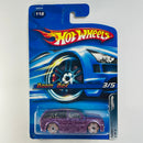 2005 Hot Wheels Twenty + Boom Box 118 morado metálico con flamas Bling