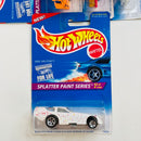 1996 Hot Wheels Splatter Paint Series Colección Set de 4 - Rescue Ranger, Ford Side-Splitter, 55 Chevy, 80s Camaro Z-28