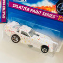 1996 Hot Wheels Splatter Paint Series Colección Set de 4 - Rescue Ranger, Ford Side-Splitter, 55 Chevy, 80s Camaro Z-28