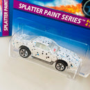 1996 Hot Wheels Splatter Paint Series Colección Set de 4 - Rescue Ranger, Ford Side-Splitter, 55 Chevy, 80s Camaro Z-28