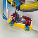 2018 Hot Wheels Treasure Hunt HW Fun Park Bump Around granate metálico 5SP
