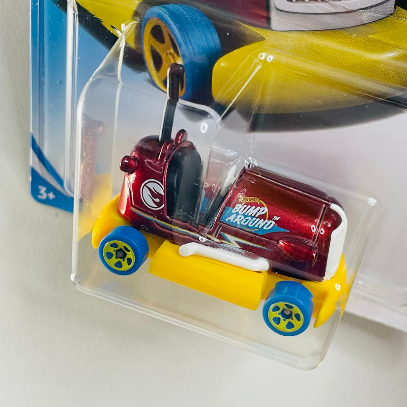 2018 Hot Wheels Treasure Hunt HW Fun Park Bump Around granate metálico 5SP