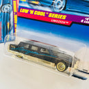 1998 Hot Wheels Low 'n Cool Series Colección Set de 4 - Mini Truck, 59 Chevy Impala, 59 Caddy, Limozeen