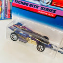 1998 Hot Wheels Techno Bits Series Colección Set de 4 - Shadow Jet II, Power Pistons, Shadow Jet, Radar Ranger