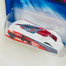 2004 Hot Wheels Scrapheads Shadow Jet II 154 blanco 5SP base ZAMAC
