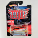 2007 Hot Wheels Ultra Hots 57 Buick naranja Llantas de Goma RR base ZAMAC