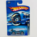 2006 Hot Wheels Drift Kings Mid Drift 054 azul metálico Y5 base ZAMAC