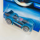 2006 Hot Wheels Drift Kings Mid Drift 054 azul metálico Y5 base ZAMAC