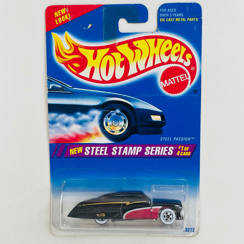 1995 Hot Wheels Steel Stamp Series Purple Passion 49 Mercury negro WW