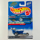 2000 Hot Wheels Virtual Collection Hot Seat 101 azul 5SP base ZAMAC