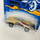 2000 Hot Wheels Side Kick 219 dorado metálico 5SP base ZAMAC