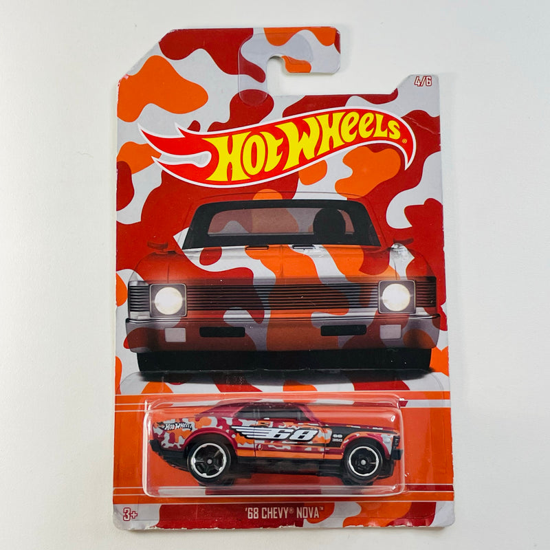 2016 Hot Wheels Camouflage 68 Chevy Nova rojo MC5