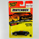 1996 Matchbox Super Fast Mustang Mach III 15 negro