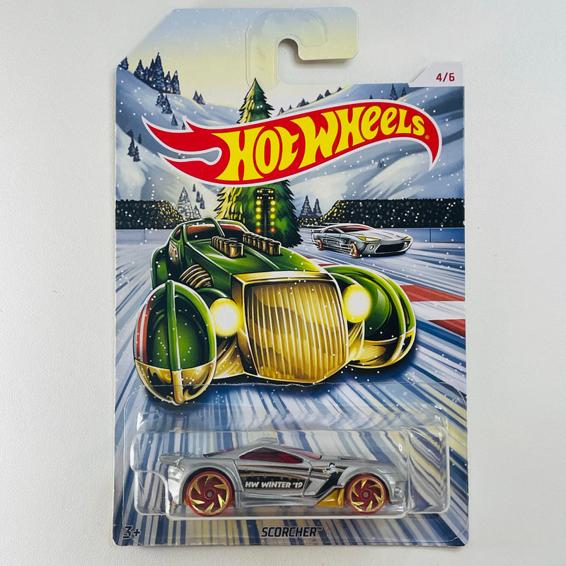 2019 Hot Wheels Holiday Hot Rods Scorcher gris RA6