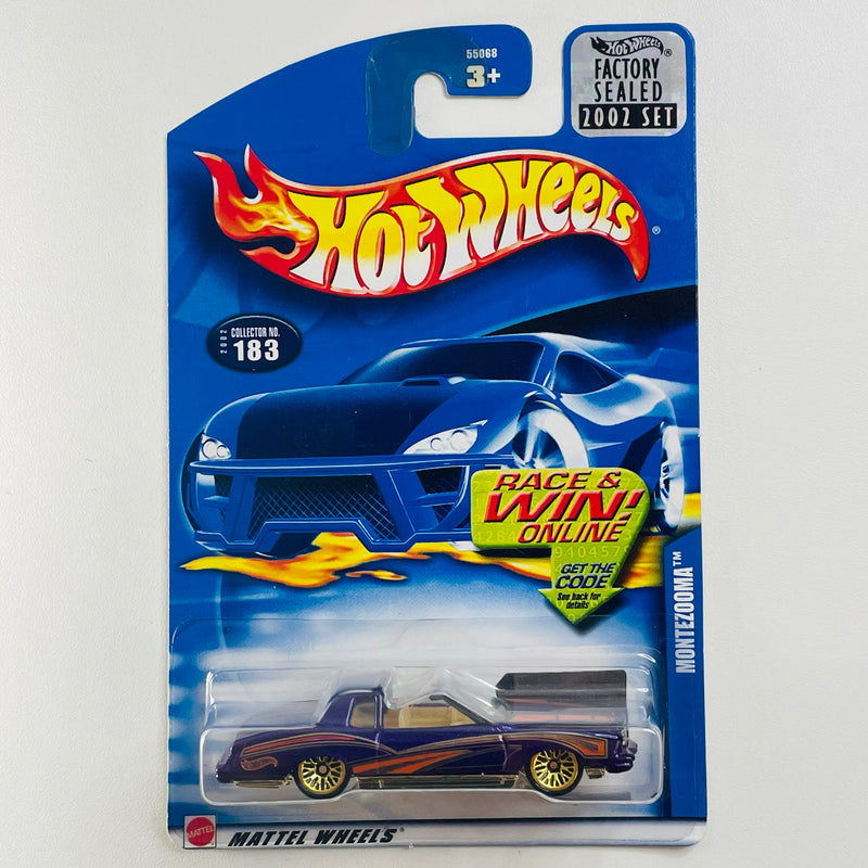 2002 Hot Wheels Factory Sealed Chevrolet Montezooma 183 morado metálico LW