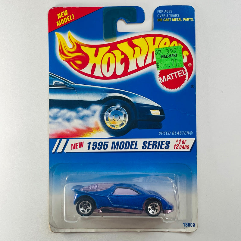 1995 Hot Wheels New Model Series Speed Blaster azul metálico 5SP