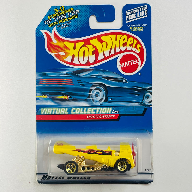 2000 Hot Wheels Virtual Collection Dogfighter amarillo 5SP