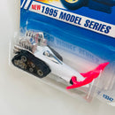 1995 Hot Wheels First Editions Big Chill blanco sin tampo Pala Rosada Primera Edición