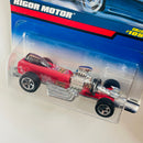 1999 Hot Wheels Rigor Motor 1052 rojo 5SP base ZAMAC