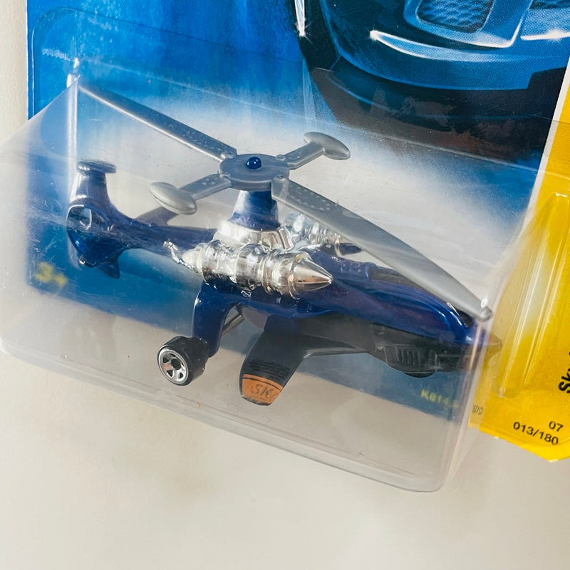 2007 Hot Wheels New Models Sky Knife azul 5SP