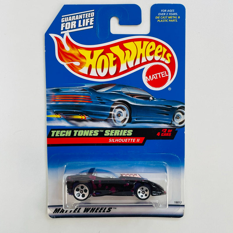 1998 Hot Wheels Tech Tones Series Silhouette II negro 5DOT