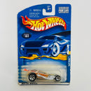 2001 Hot Wheels Surf Crate 107 dorado 5SP base ZAMAC