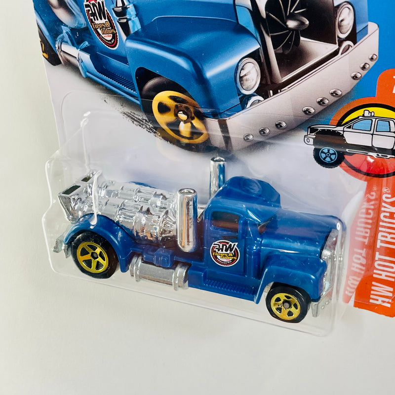 2016 Hot Wheels HW Trucks Turbine Time azul 5SP base ZAMAC