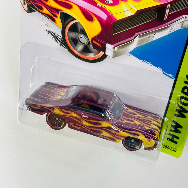 2015 Hot Wheels HW Workshop 74 Brazilian Dodge Charger morado metálico PR5