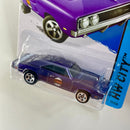 2015 Hot Wheels HW City 69 Dodge Charger 500 morado metálico 5SP